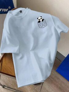 Manfinity Hypemode T-shirt blanc à col rond et manches courtes en tricot pour homme – Image 4