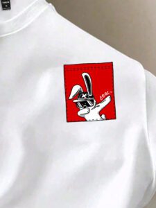 Manfinity Hypemode T-shirt blanc à col rond et manches courtes en tricot pour homme – Image 23
