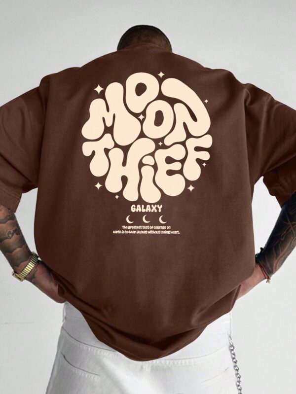 T-shirt décontracté à col rond pour hommes pour la navette quotidienne – Image 2