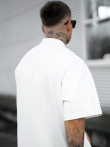 Homme T-shirt à imprimé cœur – Image 4