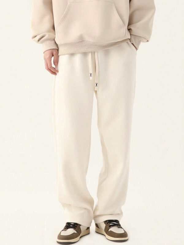 Pantalons De Sport En Tricot À Jambe Droite Pour Hommes Pour Le Printemps Et L'automne