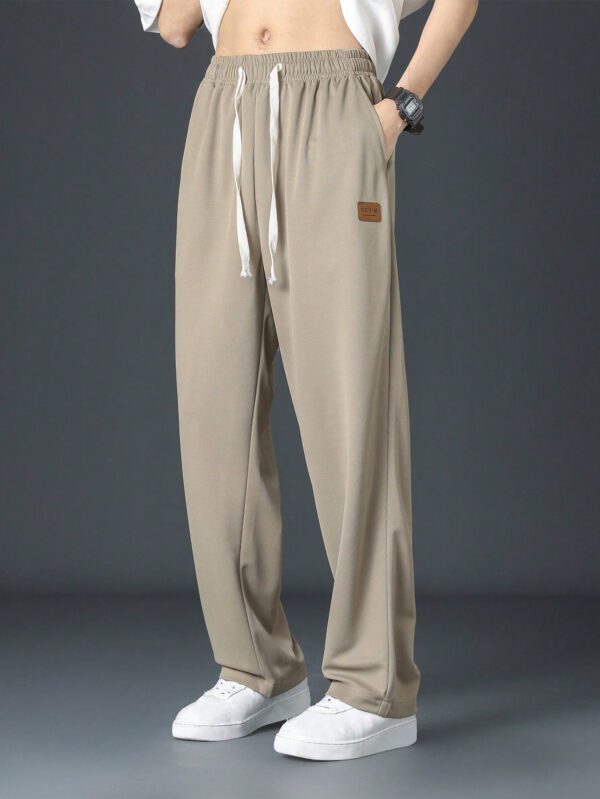 Homme Pantalon de survêtement à applique lettre à cordon – Image 7