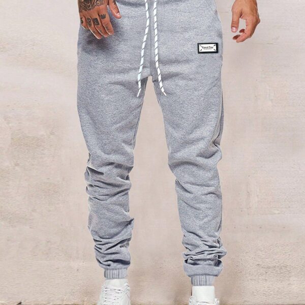 Manfinity Homme Homme Pantalon De Survêtement À Applique Lettre À Cordon