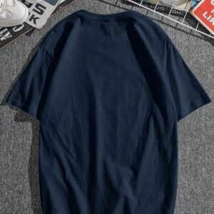 T-shirt Décontracté À Col Rond Pour Hommes Avec Lettre Imprimée