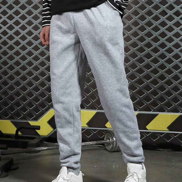 Manfinity Hypemode Pantalon de survêtement pour homme avec poches en biais, long, cordon de serrage, gris clair unicolore