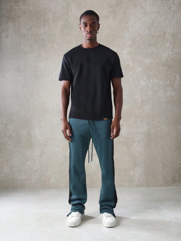 SUMWON Jogger avec découpe latérale et panneaux de contraste coupe évasée – Image 11