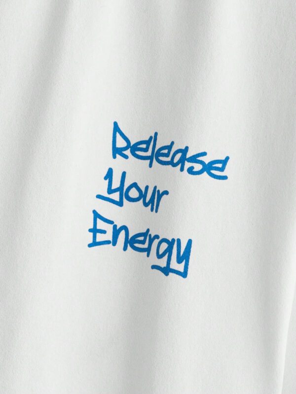 Manfinity EMRG T-shirt à manches courtes col rond avec lettres et impression d'ours, amusant, pour rappeur – Image 11