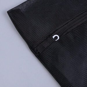 6/3/1 pièce, Sac en maille noire, sac de lavage, sac pour le lavage des vêtements en machine domestique, sac de lavage pour sous-vêtements et soutien-gorge, ensemble de sacs de lavage en maille avec fermeture éclair