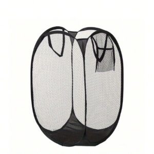 Panier à linge de grande capacité en maille, panier de rangement pliable pour vêtements, sac de rangement multifonctionnel parfait pour la maison
