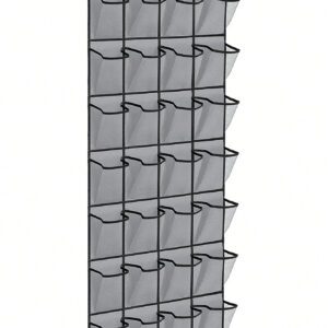 Grandes boîtes à chaussures à poches sur les portes, boîtes à chaussures suspendues dans les placards, porte-chaussures clairs de qualité, porte-chaussures et stockage à crochet métallique derrière les portes