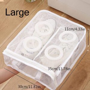 1 pièce sac de lavage de chaussures portable, sac de rangement de sous-vêtements et soutien-gorge pour le séchage, sac de lavage en maille, sac de rangement de chaussures pour machine à laver, sacs de rangement portable de voyage, organisateur de vêtements de protection anti-déformation