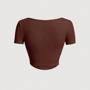 SHEIN MOD T-shirt À Nœud Ourlet Incurvé