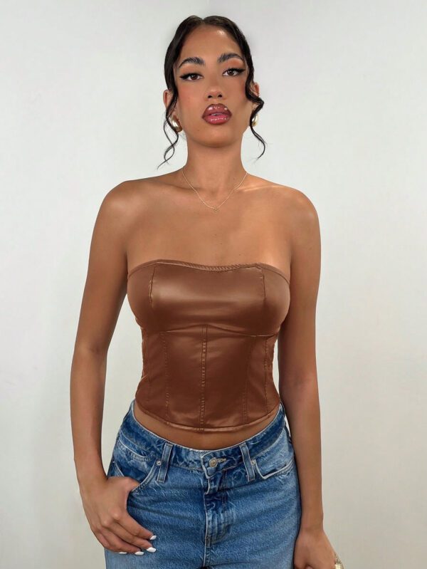 SHEIN BAE Top tube ajusté à la mode pour femmes, été – Image 13