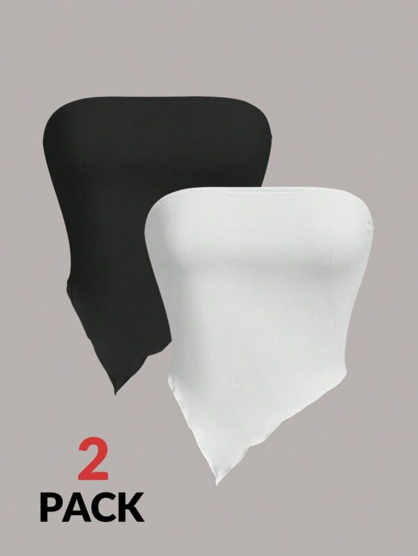 SHEIN SXY Ensemble de deux pièces de haut bustier simple pour femmes – Image 3
