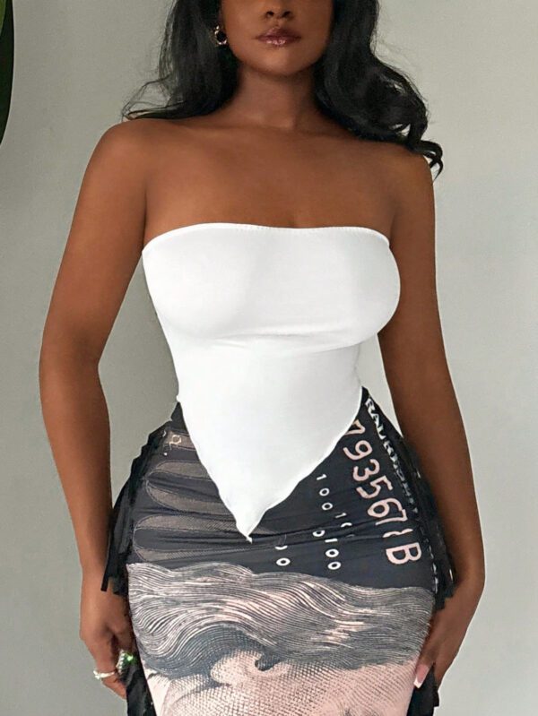 SHEIN SXY Ensemble de deux pièces de haut bustier simple pour femmes – Image 8