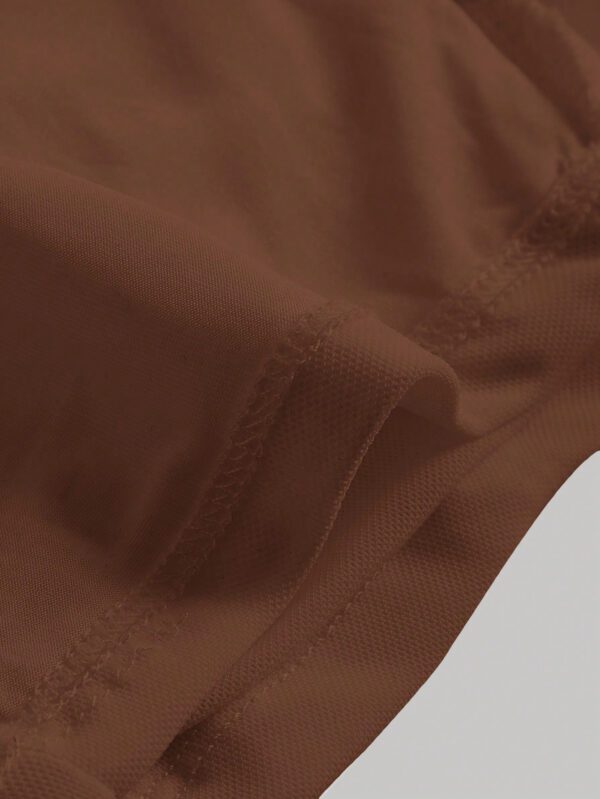 SHEIN MOD Top Court Col Bardot À Ruché – Image 8