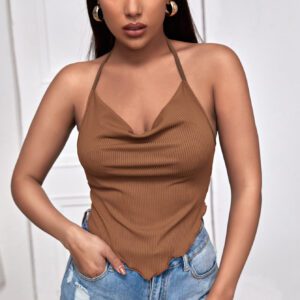 SHEIN Privé Top bandana avec col bénitier et nœud