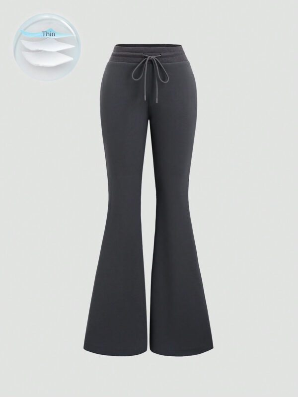 SHEIN MOOSTA Summer Flared Elastic Waist Pants