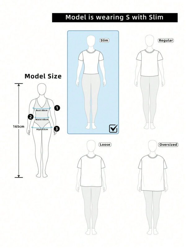 Elenzga T-shirt à manches courtes ajusté asymétrique avec encolure, orné de paillettes, pour la Saint-Valentin 2025 – Image 7