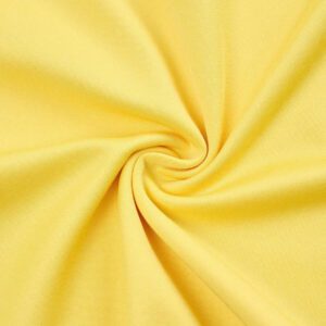 SOLERSUN Top à manches plissées avec épaules dénudées, col asymétrique en tricot jaune sexy, pour femmes, pour une utilisation quotidienne et décontractée, printemps et été