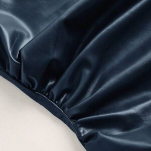 Siren Gaze Top casual pour femmes, style de mode années 90, look de rue pour le printemps et l'automne. Top sans manches avec col plissé en PU, couleur unie, adapté pour les sorties et les fêtes