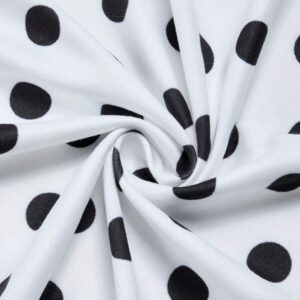 SOLERSUN Femmes printemps et été Décontracté vacances Blanc à pois noirs Imprimé sexy Débardeur col ras-du-cou sans manches, Bretelles croisées au dos, Gilet tricoté ourlet asymétrique (floral aléatoire)