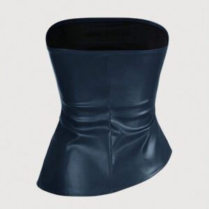 Siren Gaze Top imprimé peau de serpent brun pour femmes, fashion, plissé, ourlet asymétrique en tube. Convient pour sortir, les fêtes, Noël, vacances, élégant, Nouvel An, festivals, été, femmes, blouse, Saint-Valentin, robe de fête du Nouvel An