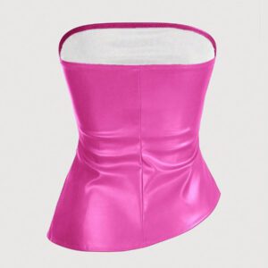 Siren Gaze Top imprimé peau de serpent brun pour femmes, fashion, plissé, ourlet asymétrique en tube. Convient pour sortir, les fêtes, Noël, vacances, élégant, Nouvel An, festivals, été, femmes, blouse, Saint-Valentin, robe de fête du Nouvel An
