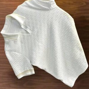 Manfinity Mode Chemise polo à manches courtes en jacquard décontractée pour homme, parfaite pour les trajets quotidiens en été