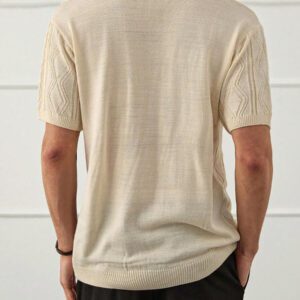RueChic Chemise polo unie à la mode d'été pour hommes