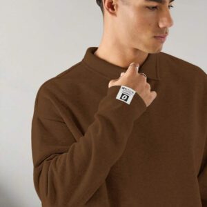 SWAVVY Polo à manches longues en tricot casual pour hommes, col demi-boutonné ample, mode porte quotidienne