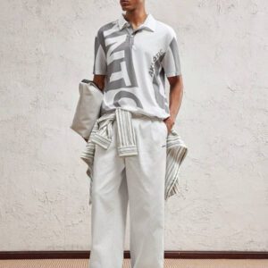AKNOTIC Party Polo tricoté ajusté pour hommes avec col rabattu, style casual adapté pour l'été