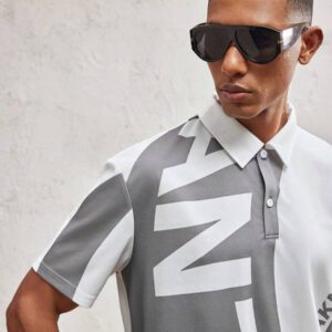 AKNOTIC Party Polo tricoté ajusté pour hommes avec col rabattu, style casual adapté pour l'été