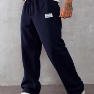 Manfinity Hypemode Pantalon mode couleur unie pour hommes, adapté pour les vêtements d'été pour hommes, pantalons pour hommes, pantalons de survêtement pour hommes, survêtements amples pour hommes, tenue de survêtement pour hommes, vêtements pour hommes, survêtements