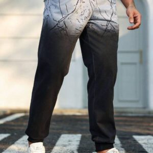 Manfinity Homme Pantalon de jogging casual homme avec poche inclinée dégradée pour un usage quotidien