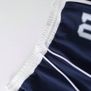 Manfinity Sporsity Pantalon de sport décontracté pour hommes à taille avec cordon et couleur contrastée