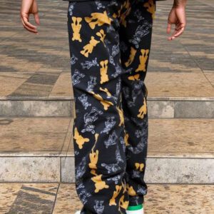 Manfinity EMRG Pantalon décontracté à taille élastique avec imprimé intégral, pour un port quotidien