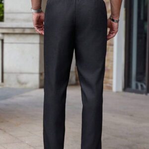 Manfinity RelaxMax Pantalon mode couleur unie pour hommes, adapté pour l'été