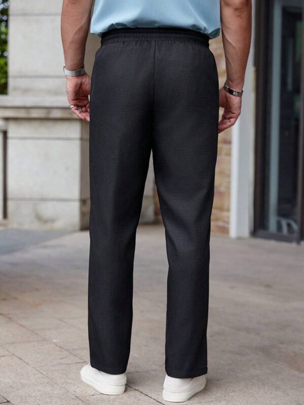 Manfinity RelaxMax Pantalon mode couleur unie pour hommes, adapté pour l'été – Image 3