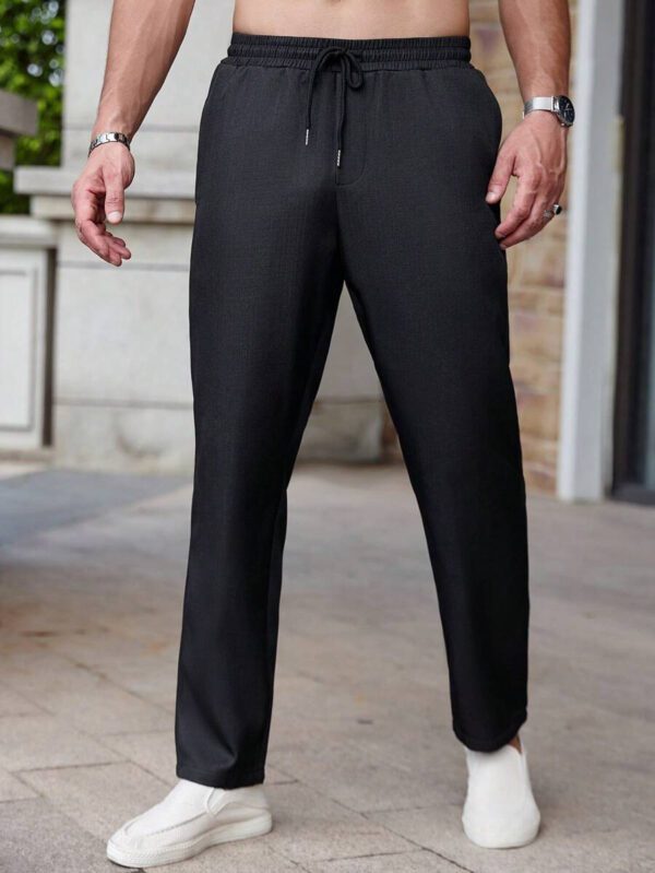 Manfinity RelaxMax Pantalon mode couleur unie pour hommes, adapté pour l'été – Image 5