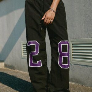 Manfinity Streetrush Pantalon décontracté pour hommes avec cordon de serrage à la taille et imprimé numérique
