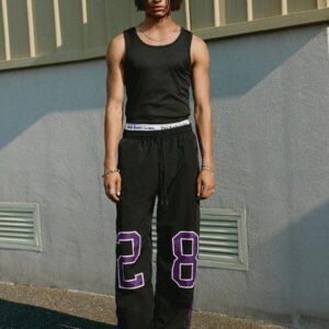 Manfinity Streetrush Pantalon décontracté pour hommes avec cordon de serrage à la taille et imprimé numérique