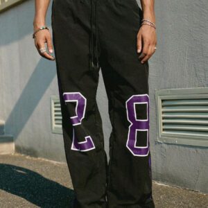 Manfinity Streetrush Pantalon décontracté pour hommes avec cordon de serrage à la taille et imprimé numérique