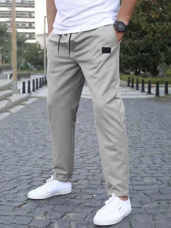 Manfinity Homme Homme Pantalon À Applique À Cordon – Image 4