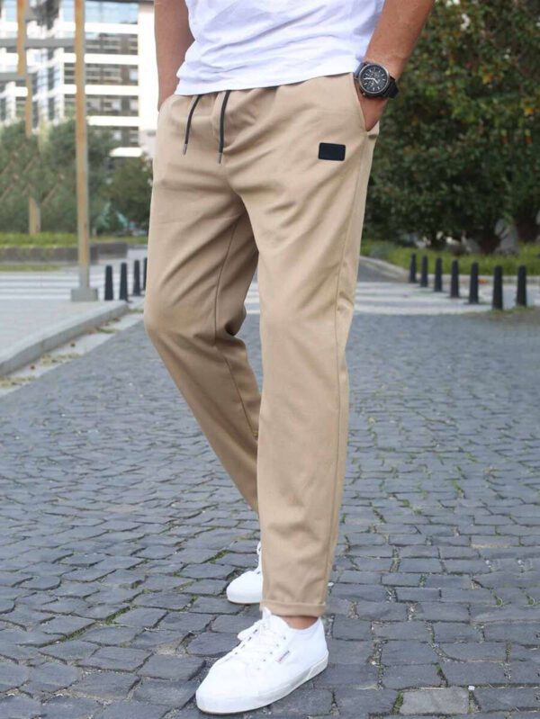 Manfinity Homme Homme Pantalon À Applique À Cordon – Image 5