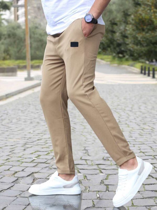 Manfinity Homme Homme Pantalon À Applique À Cordon – Image 6