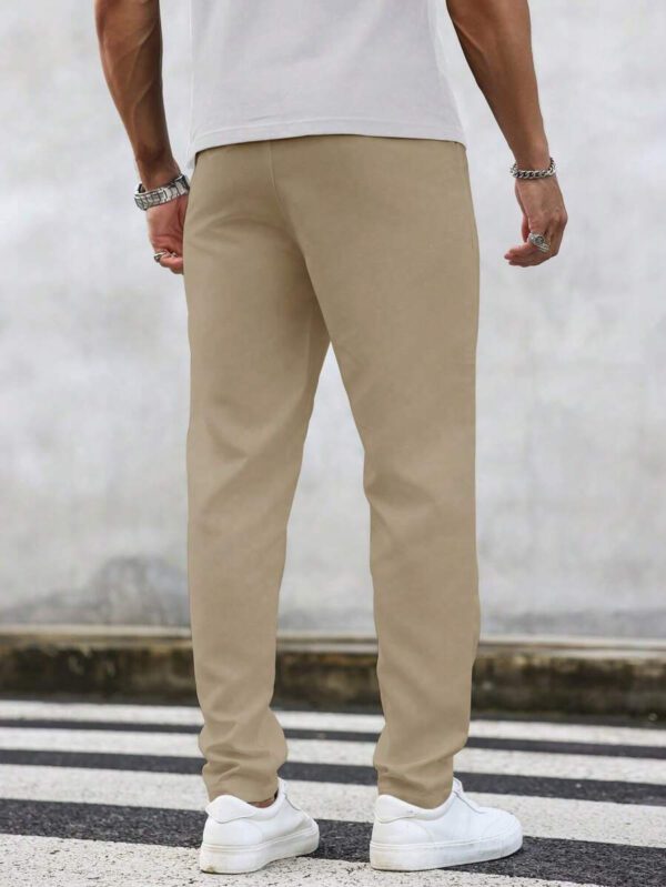 Manfinity Homme Pantalon décontracté à poche avec nœud à l'avant pour hommes, design minimaliste pour un port quotidien – Image 22