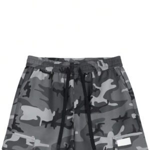 Manfinity Streetrush Pantalon cargo camouflage ample homme, pantalon cargo camouflage, pantalon ample décontracté
