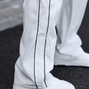 Manfinity Hypemode Pantalon casual ample avec taille à cordon, poches et jambes larges pour hommes