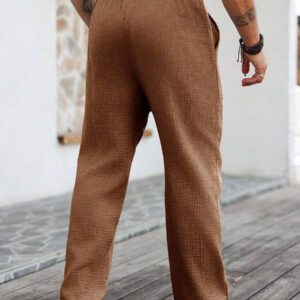 Manfinity Hypemode Pantalon cargo décontracté pour homme avec cordon de serrage et plusieurs poches